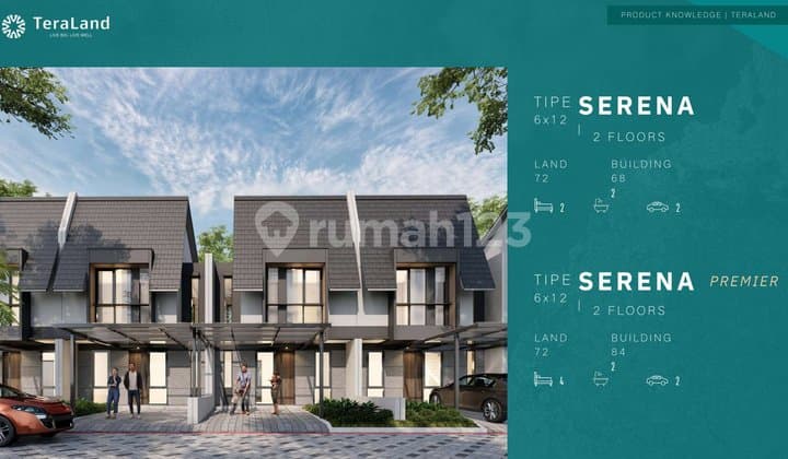 Teralang 2 Lantai Type Serena 4 Kamar Tidur 700 Jutaan Harga Inden