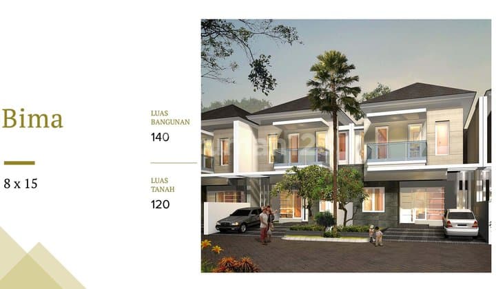 Jual Unit Puri Indah Ketintang Tengah Kota Surabaya 2 Lantai Semi Furnish Siap Huni