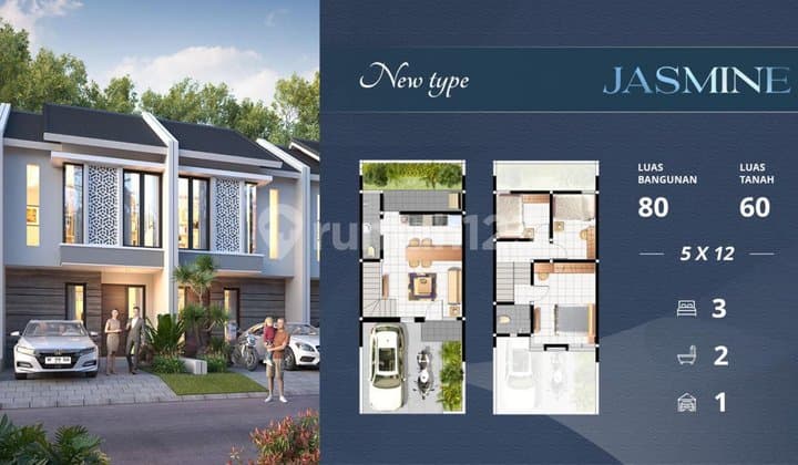 Jual Unit Perumahan Puri Safira Regency 2 Lantai Tipye Cosmo Surabaya Barat