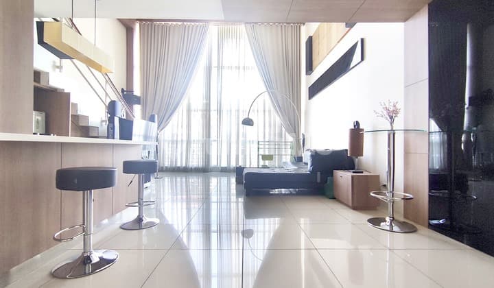 For Rent Furnished Cityloft Apartment 2 BR Ready to Move In Jakarta City