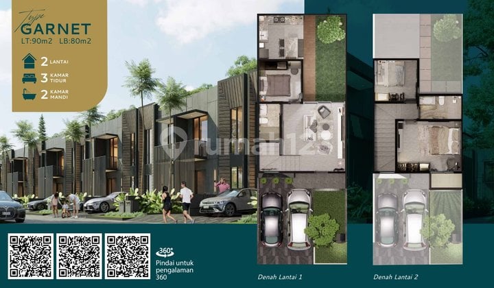 Jual Rumah 1 dan 2 Lantai Mutiara City Sidoarjo On Progres Bangun
