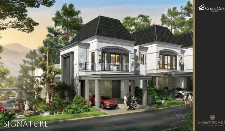 Tinggal Di Perumahan Kawasan Sudah Jadi Cluster Baru Montegard 3 Lantai Attic View Pegunungan