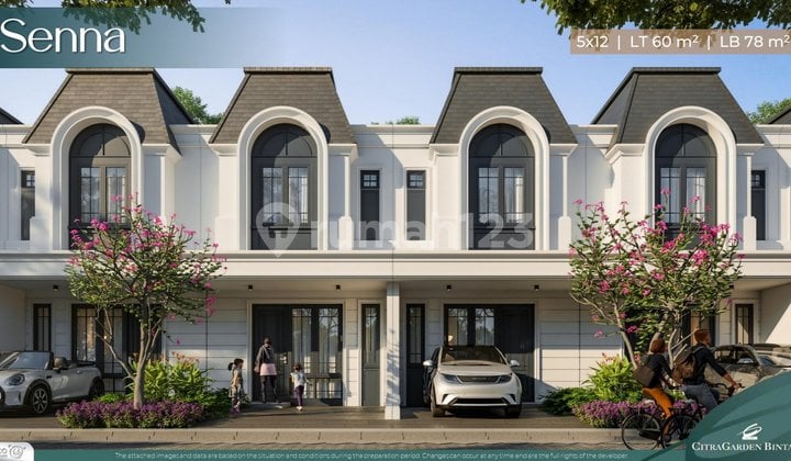 Rumah Siap Huni 2 Lantai Type Senna Citra Garden Bintaro Tangerang Selatan