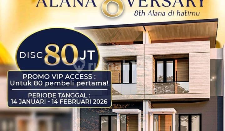 Rumah Baru Tahap Alana Tambak Oso 1 dan 2 Lantai Siap Bangun