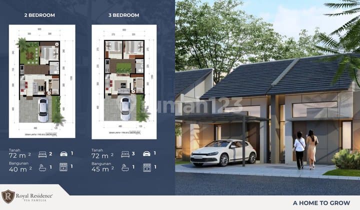 Jual.unit Royal Residence Cluster Via Vamila Ready Kawasan Ramai