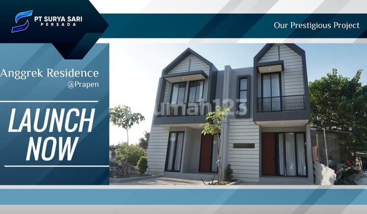 Jual Rumah Anggrek Residence bisa Ditinggali Ato di Kos Kan 2 Lantai Progres