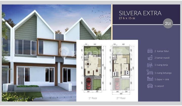 Rumah Lebar 6 Ready Unit Jade Hamlet 1 Lantai Harga Mulai 600 Jutaan