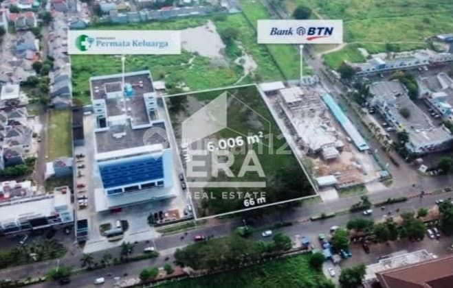 Dijual Tanah Kavling Komersial Jalan Utama Galuh Mas Karawang
