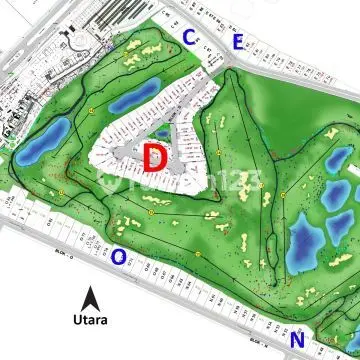Tanah Kavling Bukit Darmo Golf: Twin Roads, Long Golf View, Close to Toll Road!