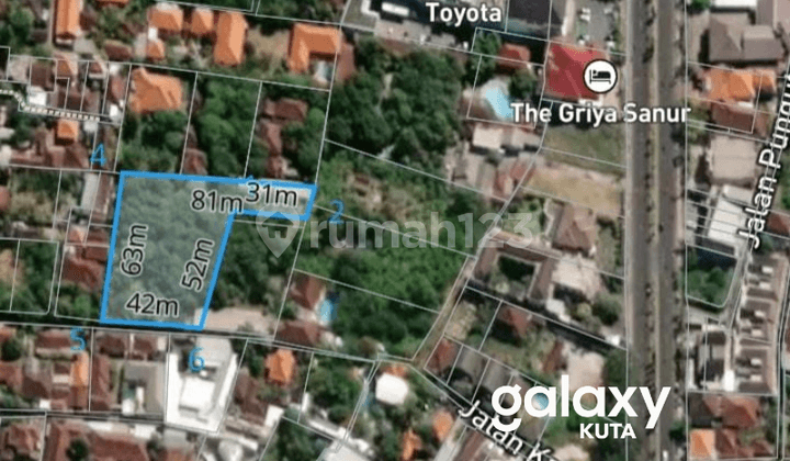 DIJUAL TANAH BATUR SARI SANUR DENPASAR - BALI