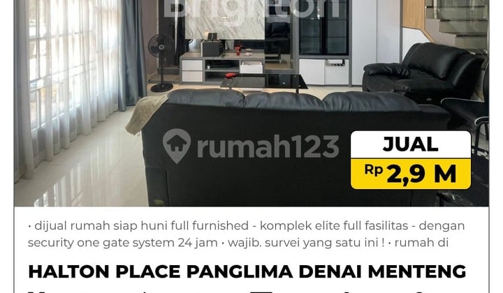 Dijual Rumah Siap Huni Full Furnished - Komplek Elite