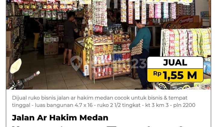 Dijual Ruko Bisnis Cocok Untuk Bisnis & Tempat Tinggal