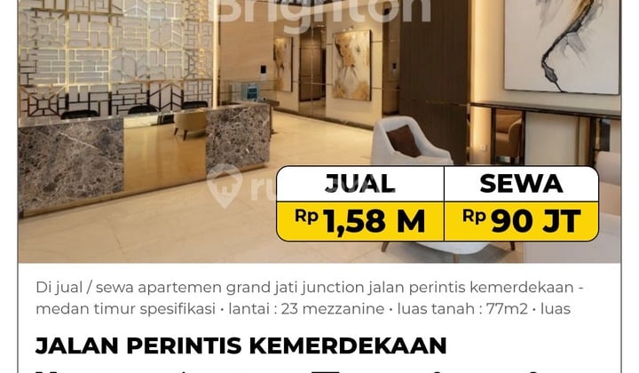 Di Jual / Sewa Apartemen Grand Jati Junction