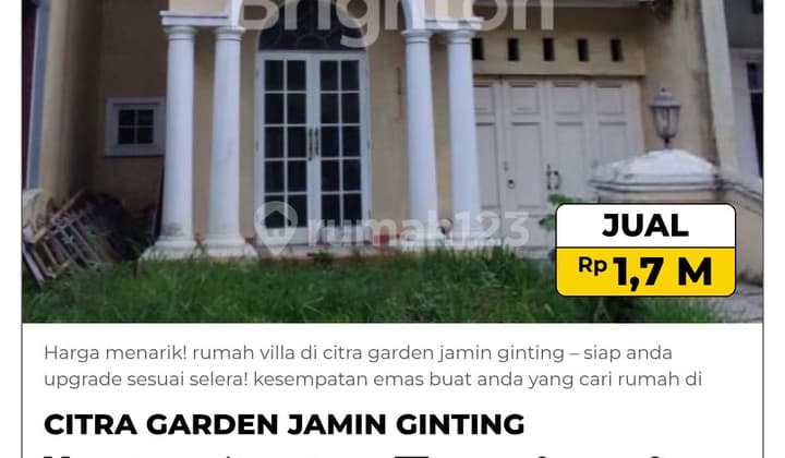 :Fire: Harga Menarik! Rumah Villa di Citra Garden Jamin Ginting