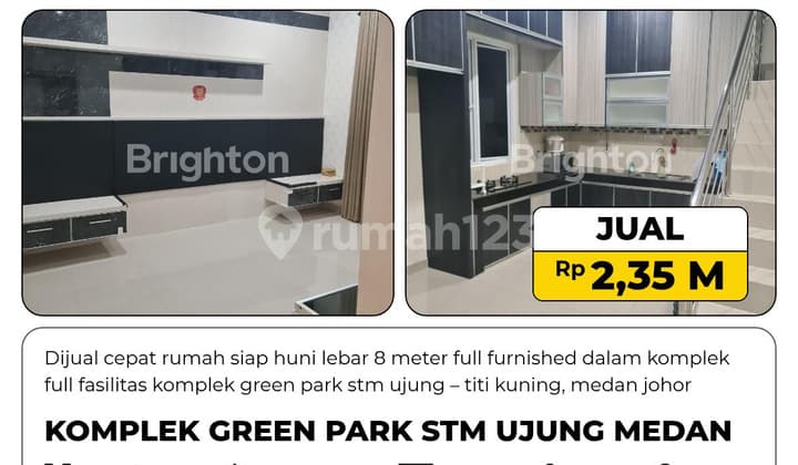 Dijual Cepat Rumah Siap Huni Lebar 8M Full Furnished