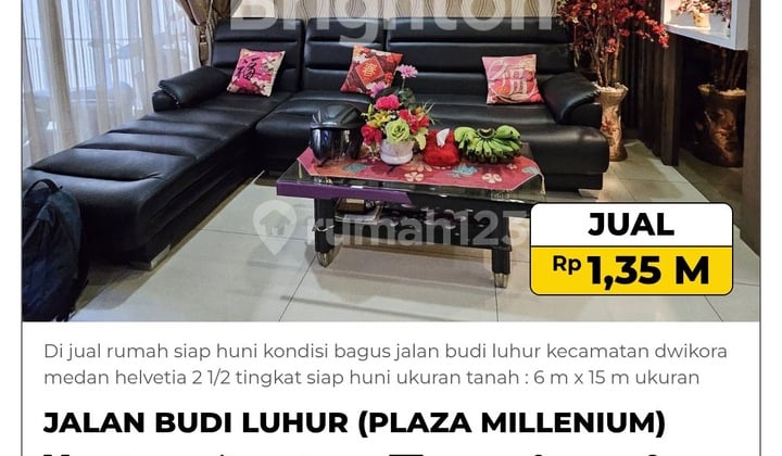 Di Jual Rumah Siap Huni Kondisi Bagusjalan Budi Luhur