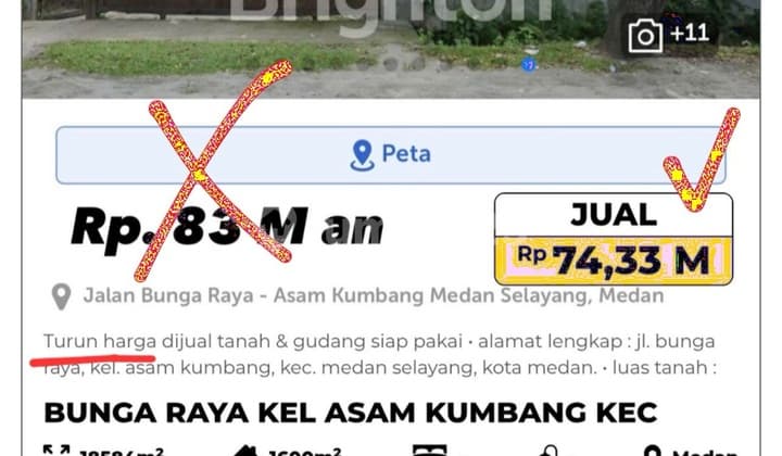 For Sale: Land and Ready-to-Use Warehouse, Size 18,584 m²