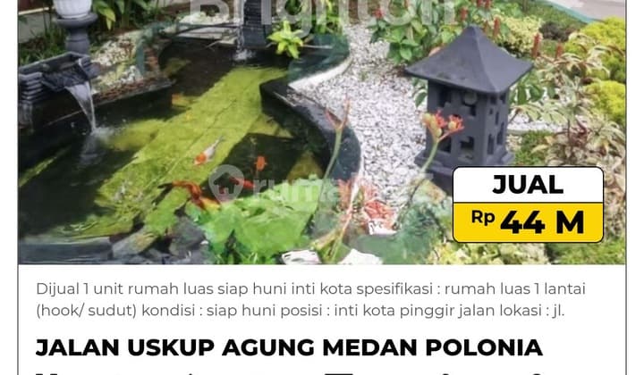 Dijual 1 Unit Rumah Luas Siap Huni Inti Kota