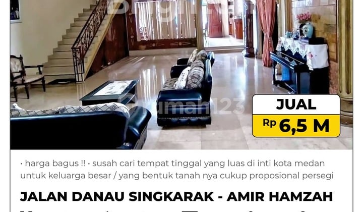 Dijual Rumah Luas 990 Meter Inti Kota Medan