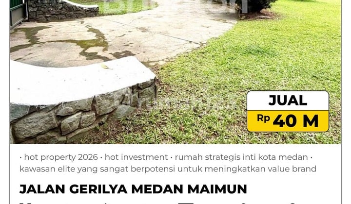 Dijual Rumah Luas Kawasan Elite yang Sangat Berpotensi