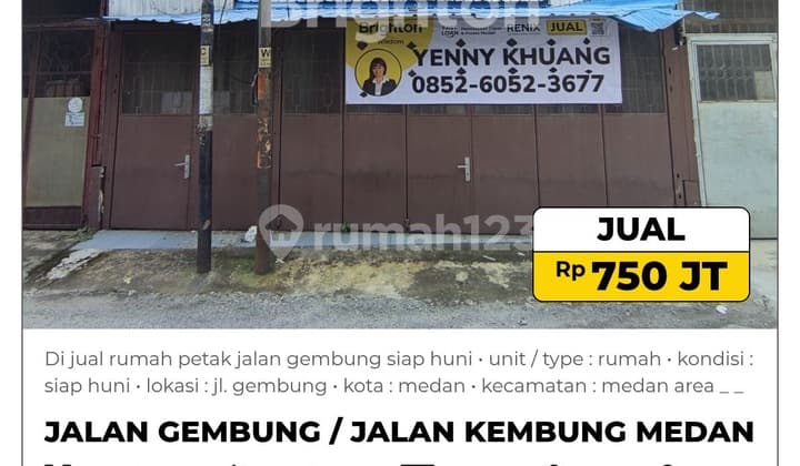 Di Jual Rumah Petak Jalan Gembung Siap Huni