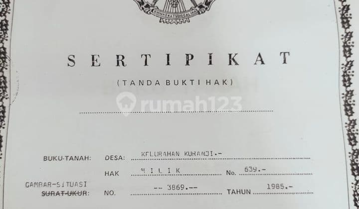 Lahan Komersil Siap Bangun Lokasi Punggir Jalan di Pusat Kota