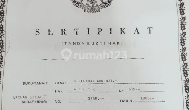 Lahan Komersil Siap Bangun Lokasi Punggir Jalan di Pusat Kota