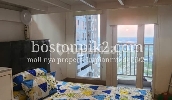 Sewa Apartemen Tokyo Pik2 Tower A Tipe Studio 21m2 Lantai 20 Furnished Depan Kamar Ada Teras