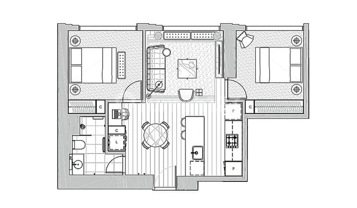 Apartment Unit in The Queensbridge Building, in the City of Melbourne