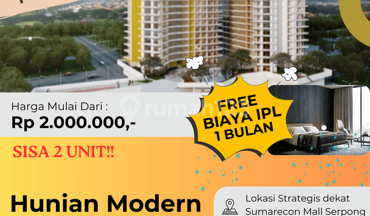 Dijual/Disewakan Apartment Mps Serpong