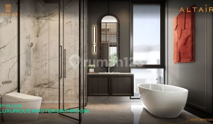 BSD Tangerang Selatan, Rumah Mewah 3 Lantai Dipusat Business dan Dekat Mall