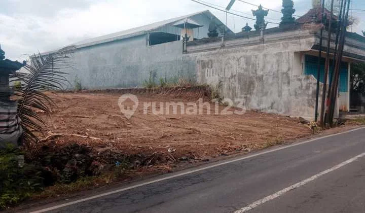 Deal For Sale: Land by Main Road with Rice Field and Mountain Views, Location Singapadu, Ubud, Gianyar, Bali