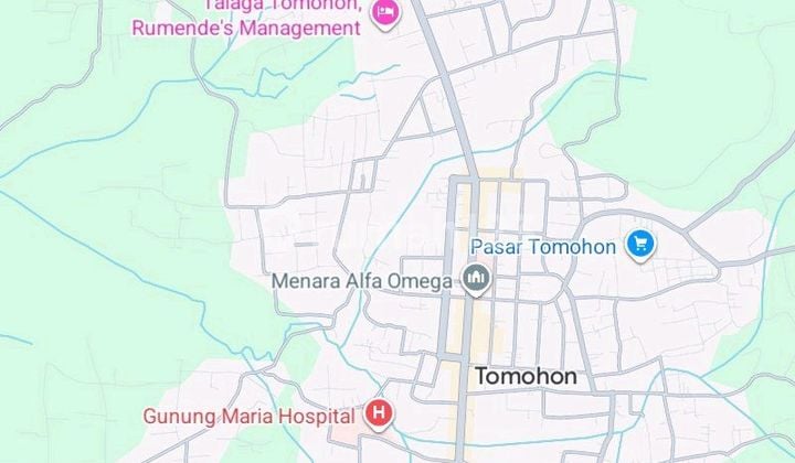 Tanah 4232 M² di Jl Raya Manado Tomohon SHM