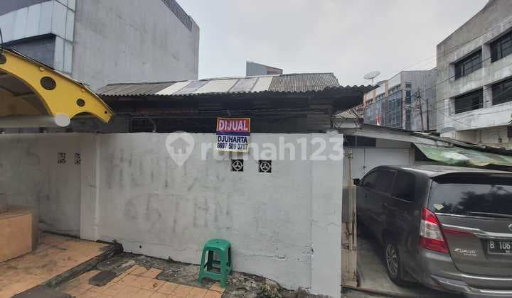 Dijual Cepat Rumah Lama Strategis Pinggir Jalan Raya Cideng Timur Jakarta Pusat