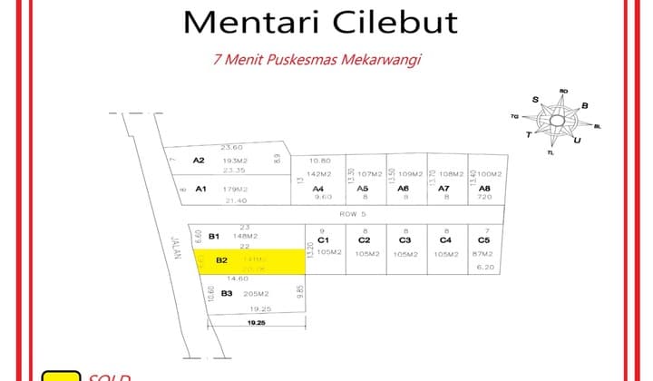 Investment Plot Discount 15 Million 9 Minutes to Cilebut Station Imlek Eid.