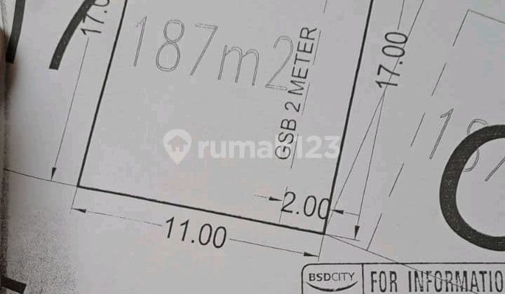 For Sale Plot 3 View The Icon Western Cosmo BSD City Tangerang