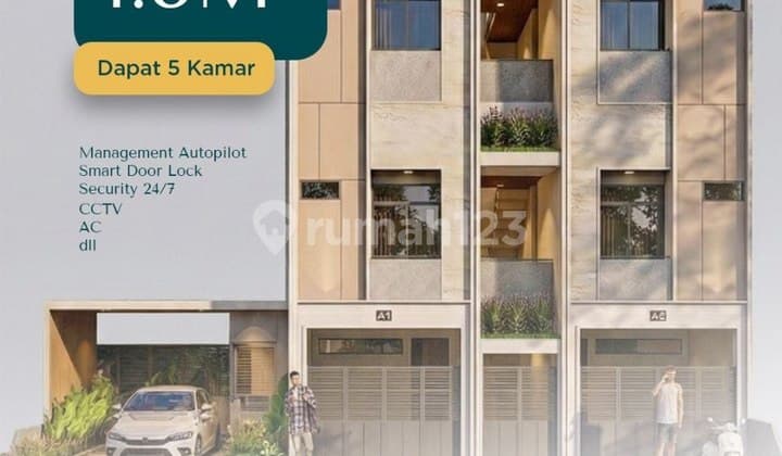 Jual Kost Baru 5 Kamar Dekat Ui Ring Kukusan Beji Depok 1