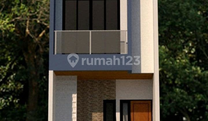 Stok Terbatas.jual Cepat Rumah Brandnew Model Japandi Unik Strategis3kt di Sunter Mas Tengah