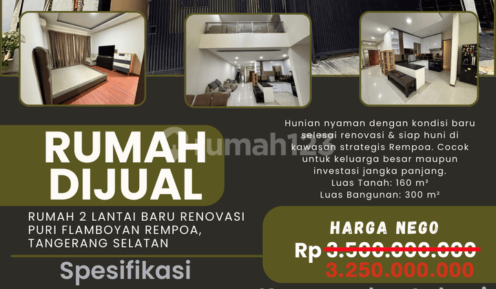 Rumah Besar 300M Bangunan - Siap Huni Tanpa Renov, 5 Menit ke MRT Lebak Bulus