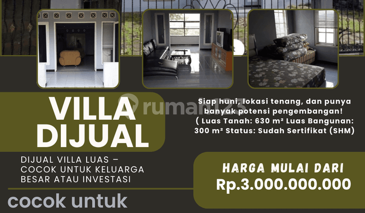 Dijual Rumah Luas - Cocok untuk Keluarga Besar atau Investasi