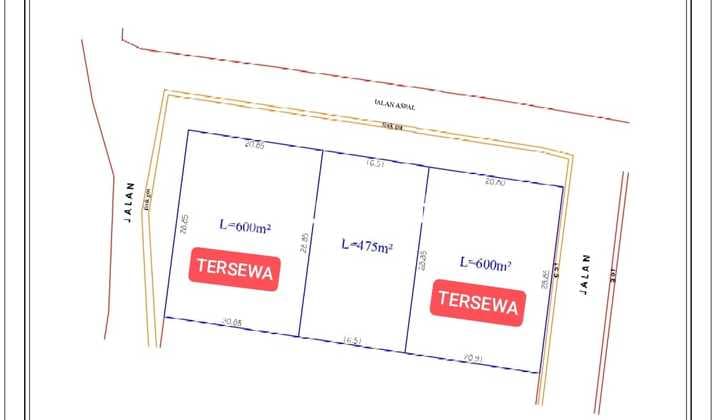 Tanah Strategis 4,75 Are – Pura Demak, Denpasar Barat