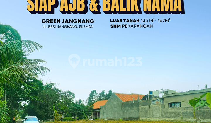 Tanah Jogja Siap Balik Nama, Shmp, Dekat Pasar Jangkang