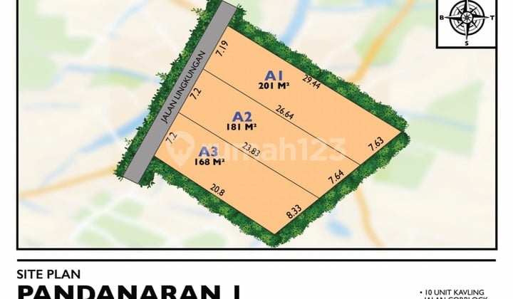 Tanah Kavling Kaliurang,Siap AJB, 7 Menit Kampus Uii