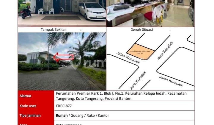 Dijual Murah Rumah Di Premier Park Aset Macet Bank