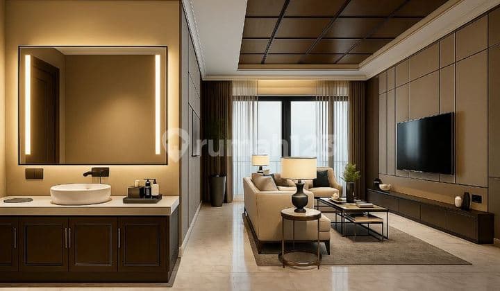 Dijual Rumah Baru Classic Modern Dengan Kolam Renang - Singgasana Pradana, Darmakusuma