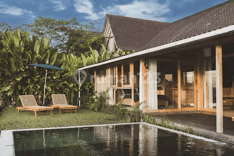 Stylish 3Br Wood Villa, Pool, Epic Ricefield View