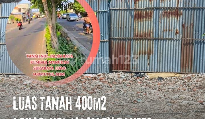 Jual Cepat Tanah Cocok Untuk Usaha Lokasi Nol Jln Ry Manukan