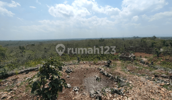 Tanah Cantik Berbukit dengan View Kota Wonosari Nan Exotik Melihat Sunrise dan Sunset Dari Satu Tempat Dekat dengan Kampus Uny Wonosari