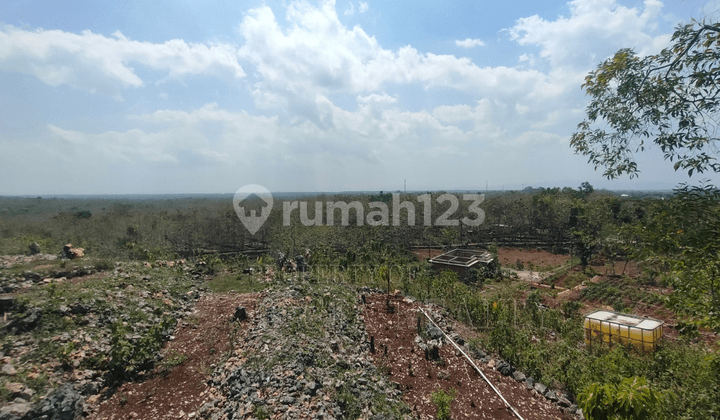 Tanah Cantik Berbukit dengan View Kota Wonosari Nan Exotik Melihat Sunrise dan Sunset Dari Satu Tempat Dekat dengan Kampus Uny Wonosari