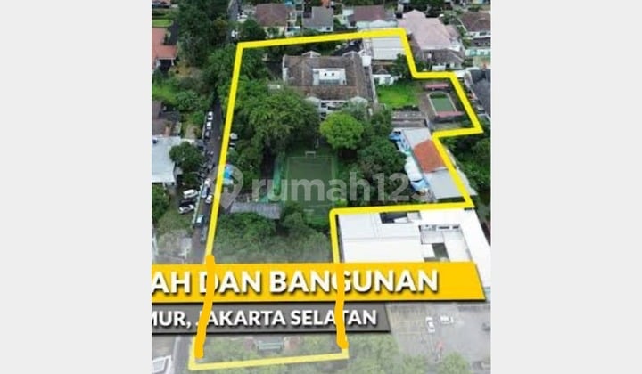 Dijual Lahan + Bangunan + Lahan Ex Sekolah Kemang Timur Mampang Prapatan Jakarta Selata